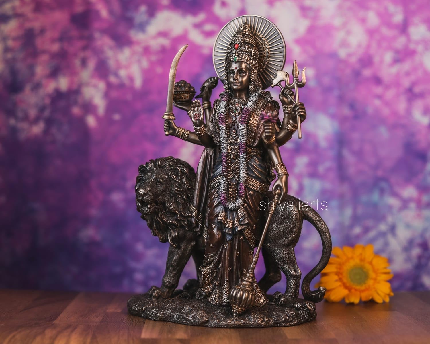 Shivaji Arts Durga Statue, Goddess Durga Statue, Durga for Altar, Parvati Statue, Shiva Statue, Durga Maa, Adishakti Statue, Kali, Durga Devi, 11"