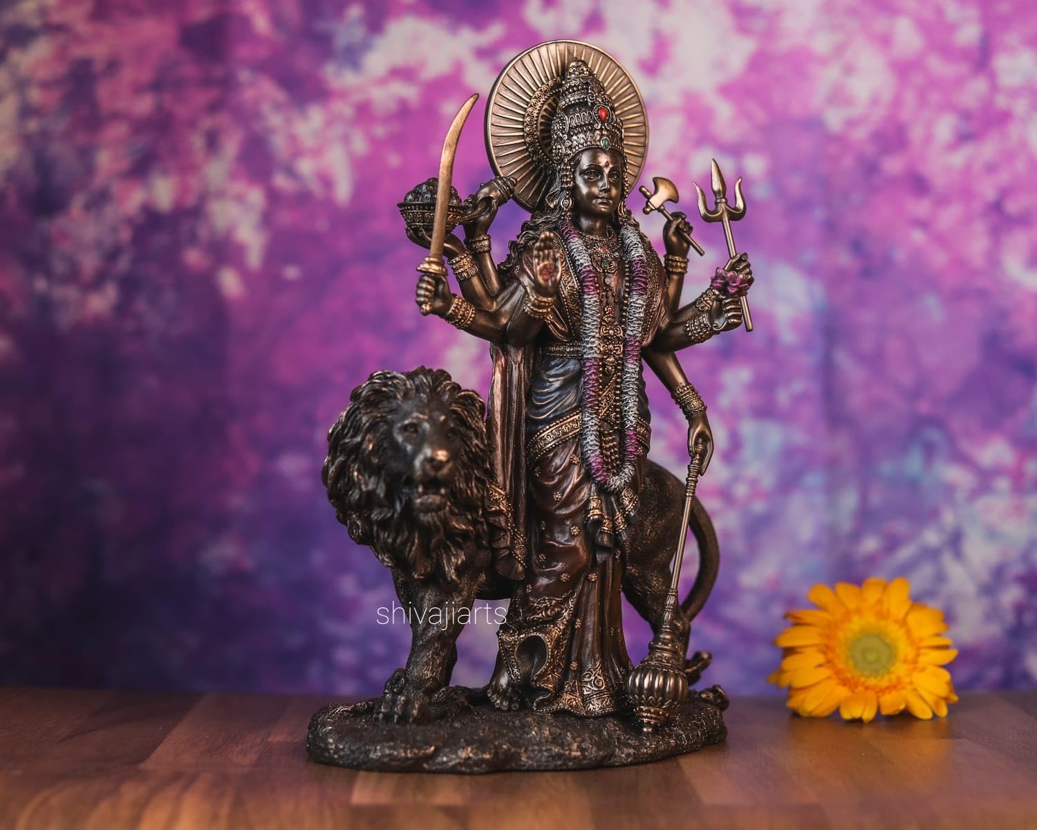 Shivaji Arts Durga Statue, Goddess Durga Statue, Durga for Altar, Parvati Statue, Shiva Statue, Durga Maa, Adishakti Statue, Kali, Durga Devi, 11"