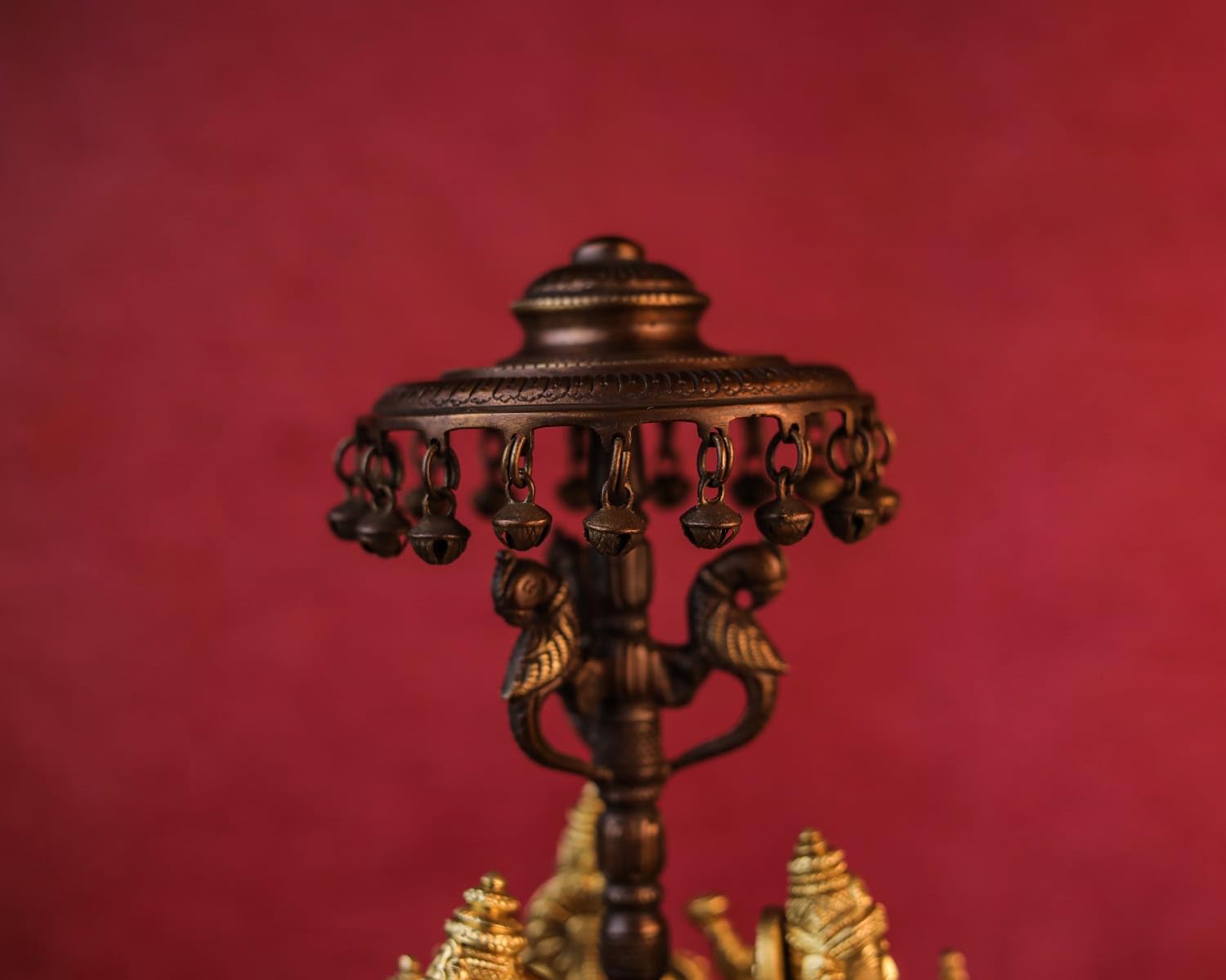 Brass Lakshmi Ganesha Saraswati Statue on Revolving Base, Revolving Laxmi Ganesh Saraswati Idol, Religious Home Decor, House Warming Gift