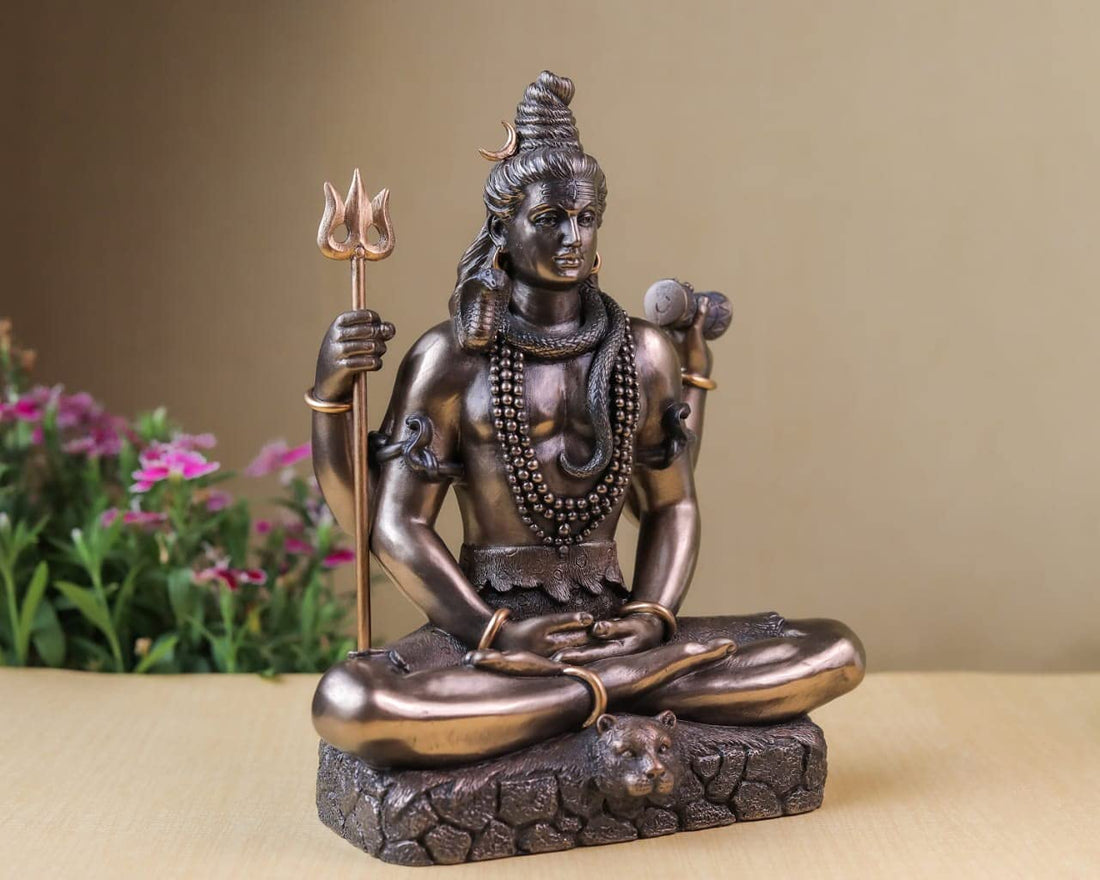 Shiva Statue Bonded Bronze 8 Inch