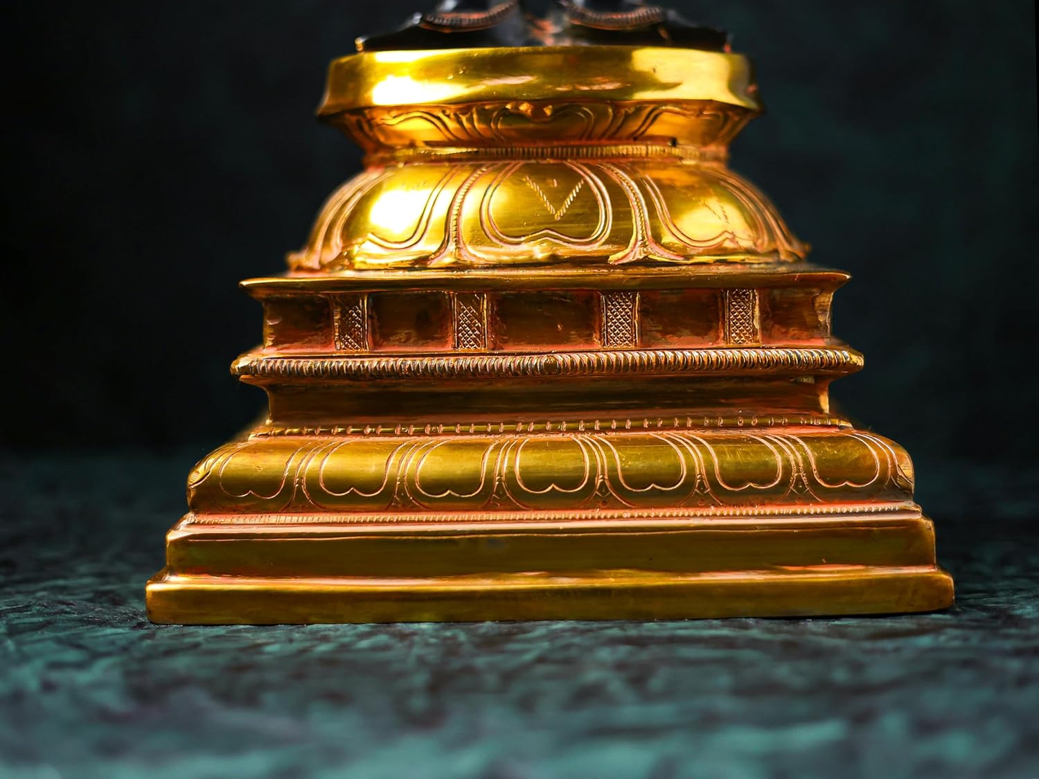 Shivaji Arts Kali Statue - 59 CM Pure Brass Antique Black and Gold Finish Ma Kali Idol, Goddess of Destruction, Power & Creation