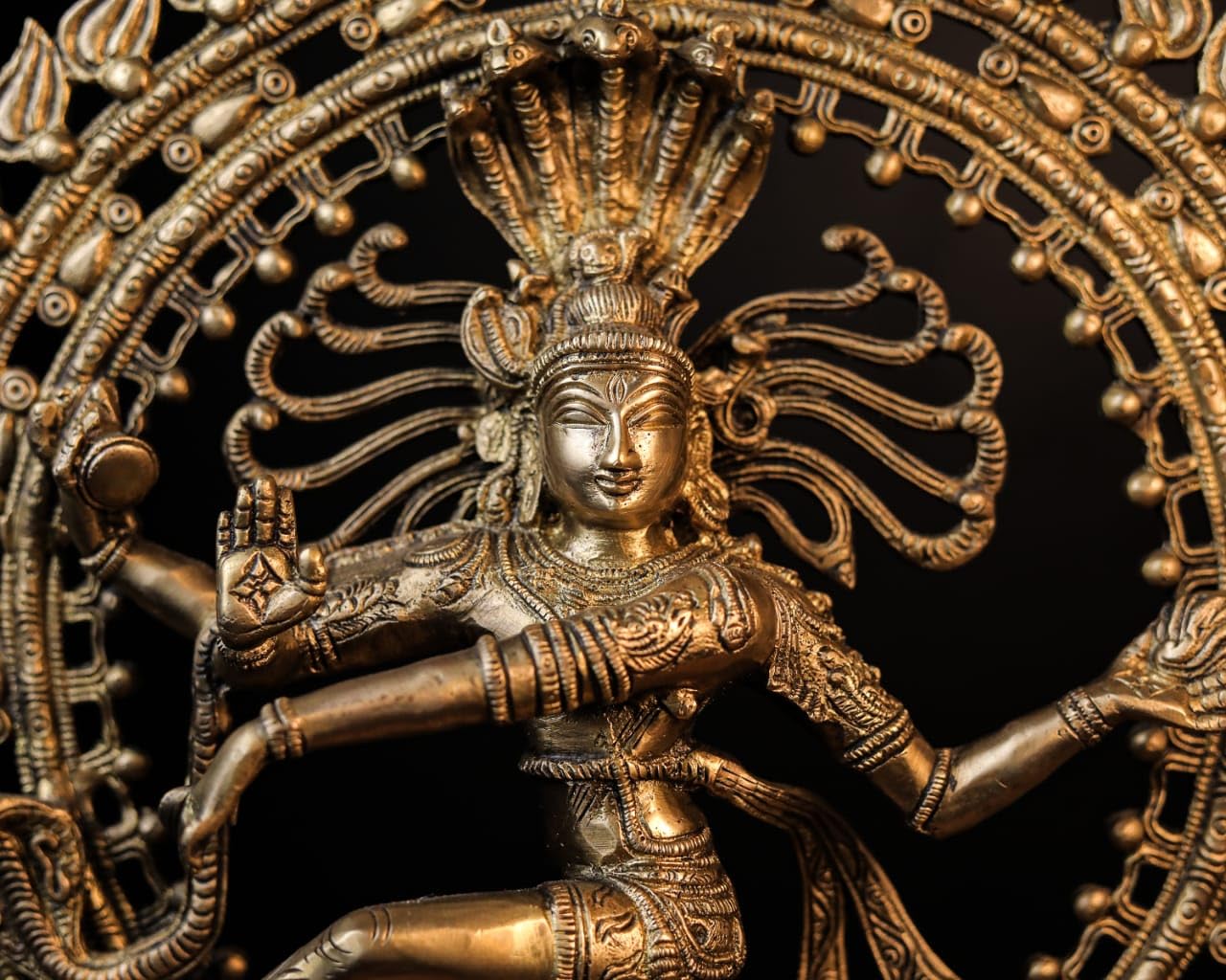 Shivaji Arts Dancing Shiva Nataraja Statue Large, Dancing Shiva Natraj Statue, 56 cm Big Size Brass Lord Shiva Natraja Sculpture, Shiv Nataraj Figurine.