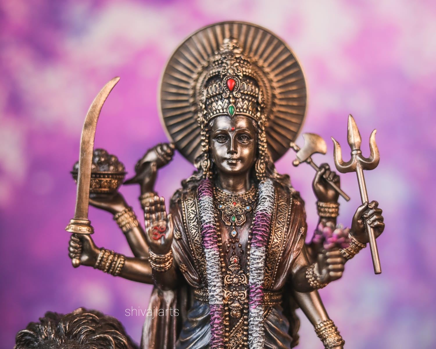 Shivaji Arts Durga Statue, Goddess Durga Statue, Durga for Altar, Parvati Statue, Shiva Statue, Durga Maa, Adishakti Statue, Kali, Durga Devi, 11"