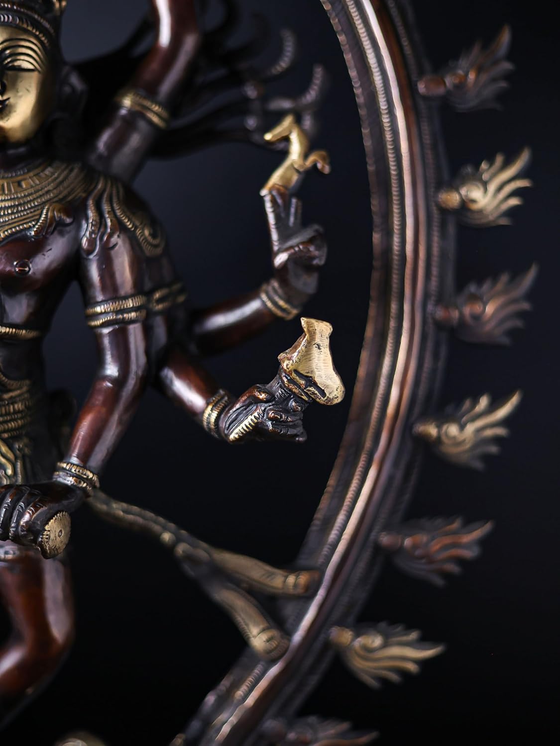 Shivaji Arts Dancing Shiva Nataraja Statue Large, Dancing Shiva Natraj Statue, 62 CM Big Size Brass Lord Shiva Natraja Sculpture, Shiv Nataraj Figurine.